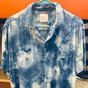 Denim & Flower Viscose Shirt